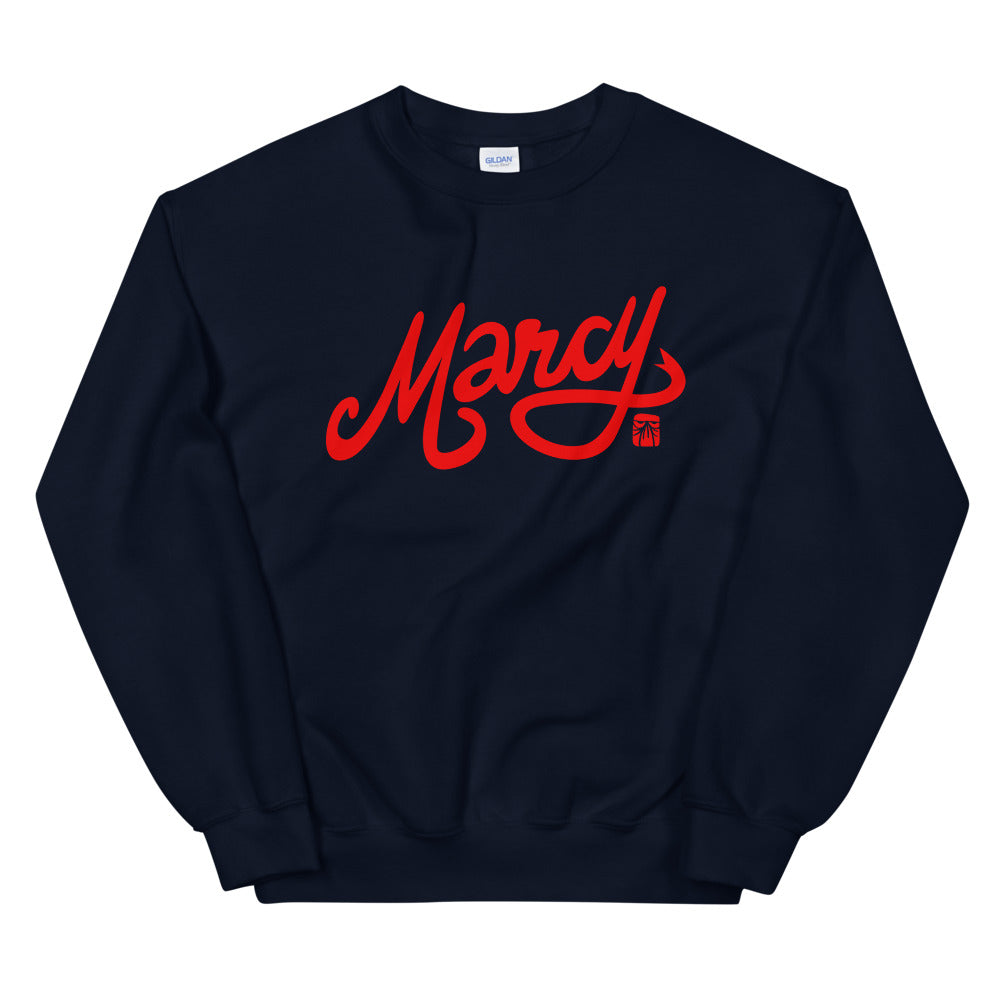Marcy basic crew, red on navy